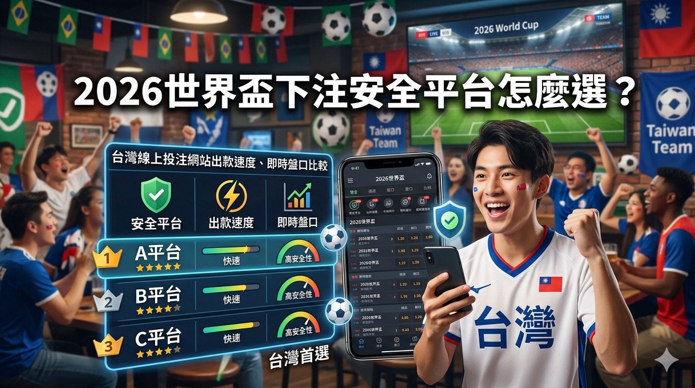 2026世界盃下注安全平台怎麼選？台灣線上投注網站出款速度、即時盤口比較