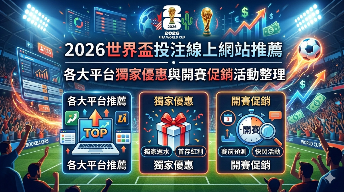 2026世界盃投注線上網站推薦：各大平台獨家優惠與開賽促銷活動整理