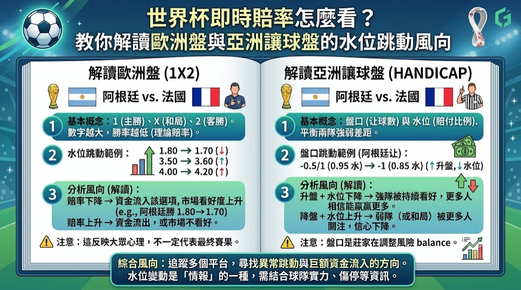 世界杯即時賠率怎麼看？
