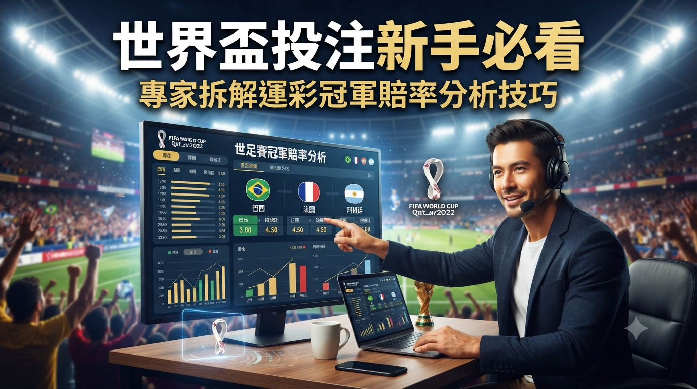 世界盃投注新手必看：專家拆解運彩冠軍賠率分析技巧